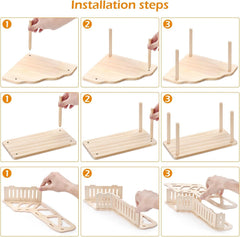 3BAO hamster platform wooden step view promotes exploration and exercise.