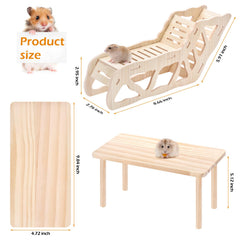 3BAO tunnel ladder offers hiding and sleeping spots for hamsters.