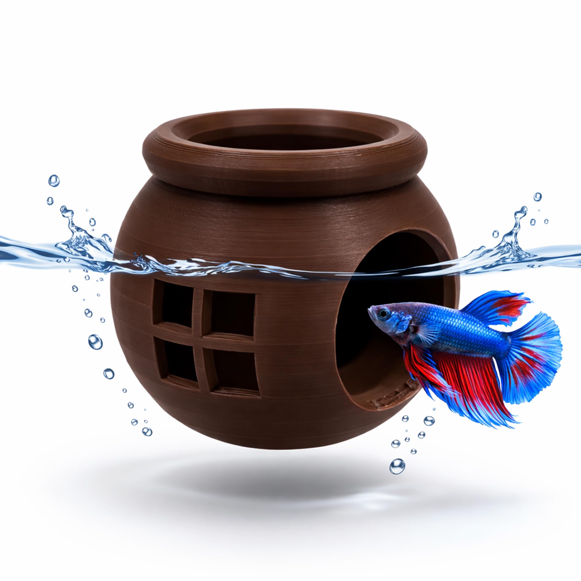 3DAquaticSolutions aquarium hammock in-use demonstrates natural behavior and curiosity.