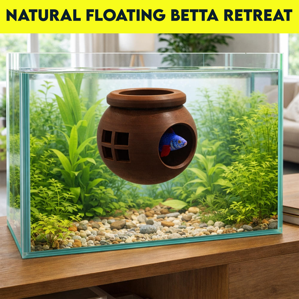 3DAquaticSolutions betta habitat compact design fits small tanks.