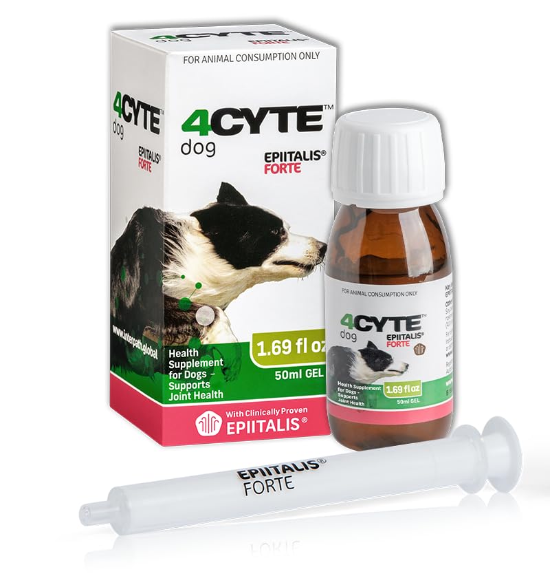 4CYTE Epiitalis Forte dog joint gel packaging for easy home use