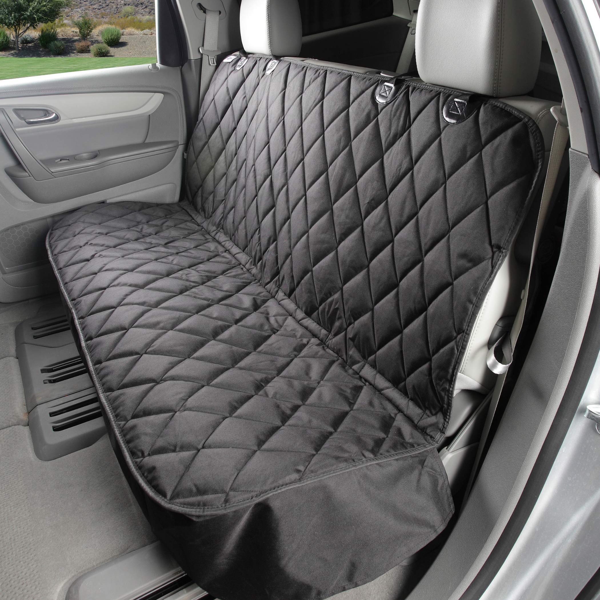 4Knines back seat cover protects car interior while keeping your dog comfortable