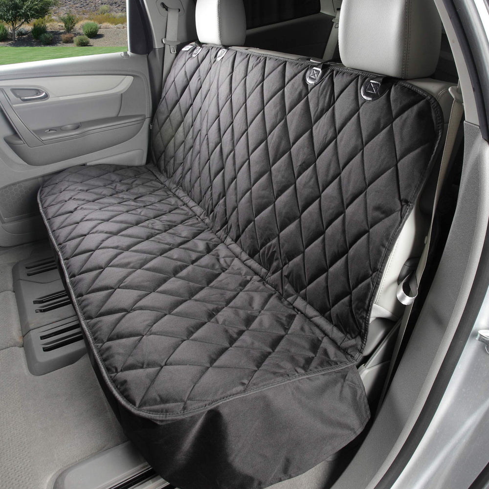 4Knines back seat cover protects car interior while keeping your dog comfortable