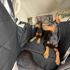 4Knines back seat extender with hard-bottom top view showing sturdy support for dog comfort