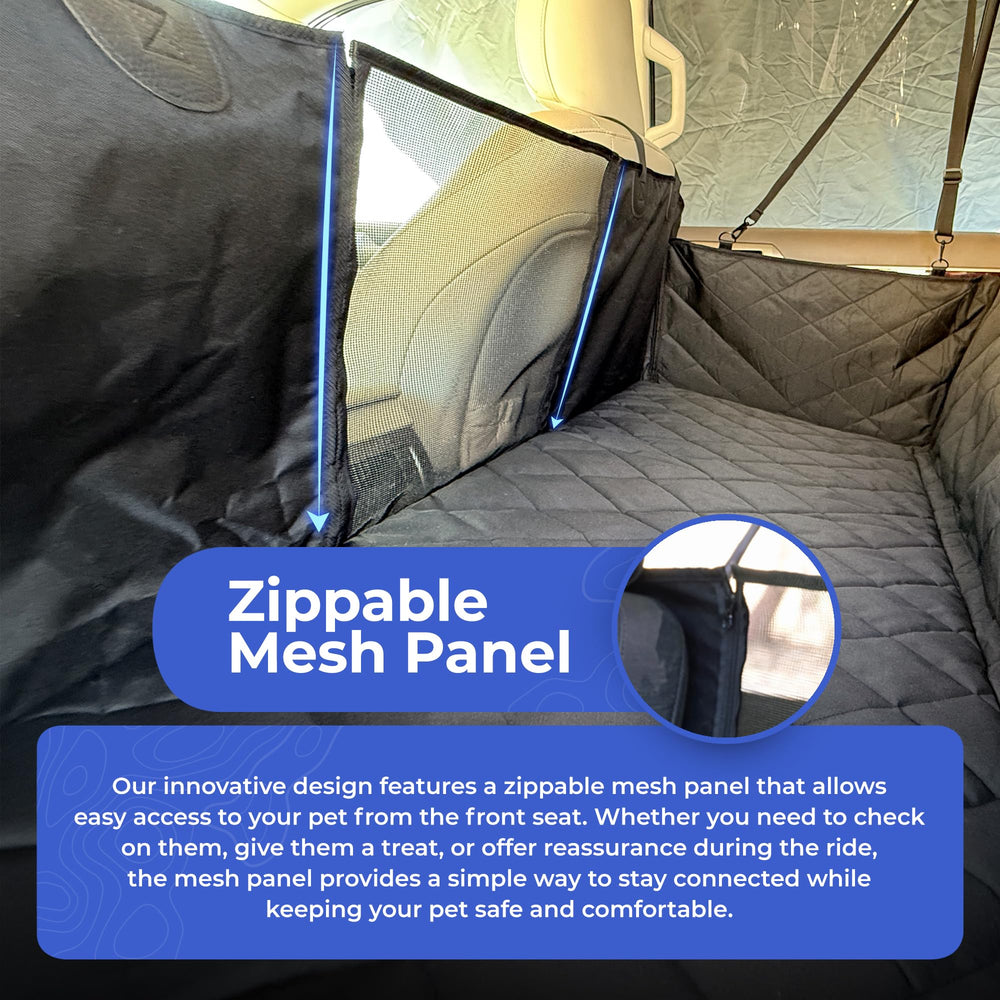 4Knines back seat extender reinforced panels offering sturdy support for all dogs