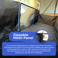 4Knines back seat extender reinforced panels offering sturdy support for all dogs