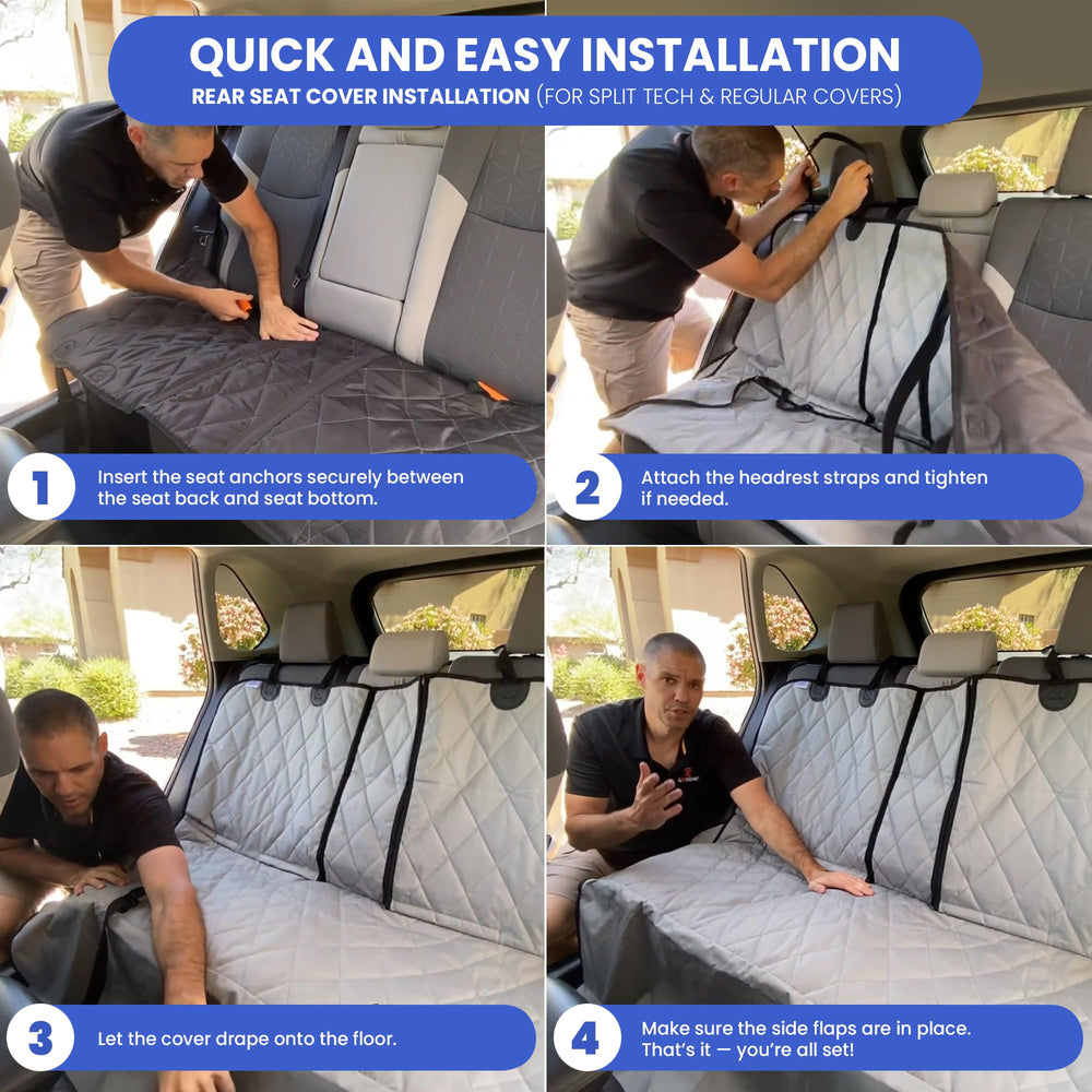 4Knines back seat cover stands for long-lasting quality and protection