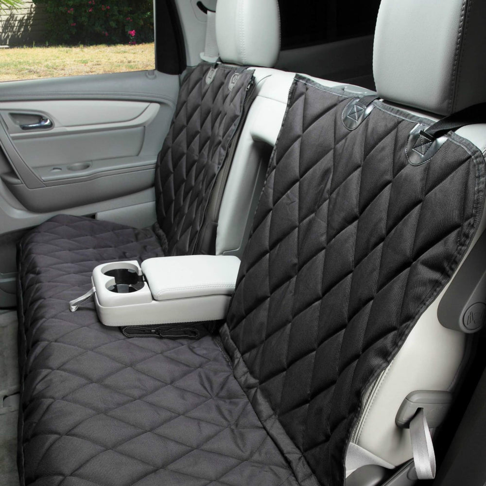 4Knines dog seat cover on back seat protects upholstery for pets