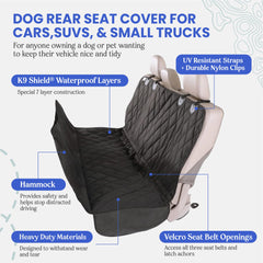 4Knines k9 shield waterproof technology guards upholstery against spills and drool