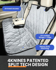 4Knines non-slip backing prevents shifting during travel