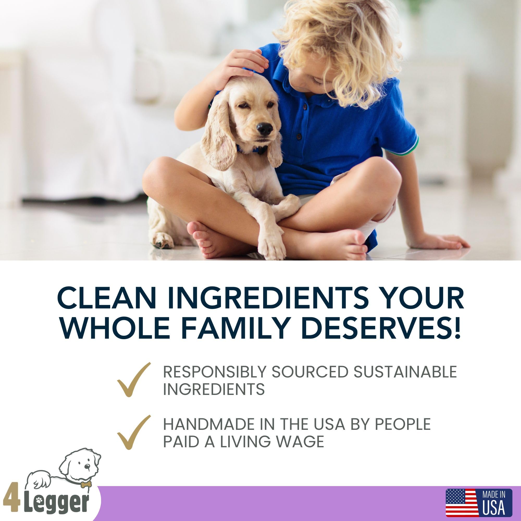 4Legger USA-made stamp reinforces trusted domestic production.