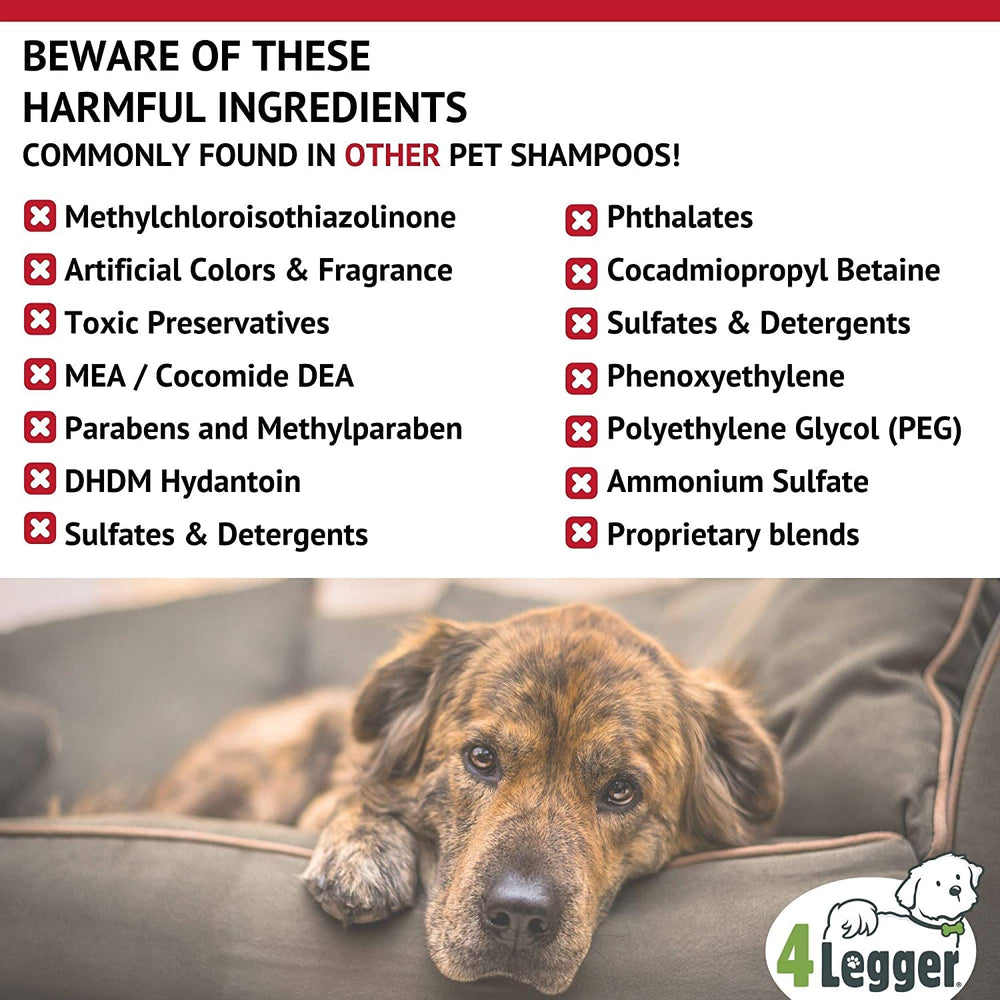 4Legger eco-friendly pet grooming label supports sustainable care.