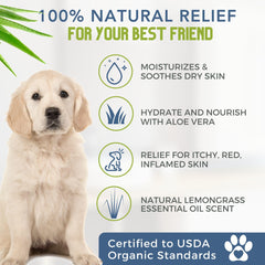 4Legger hypoallergenic shampoo foaming lather ready for easy bath times.