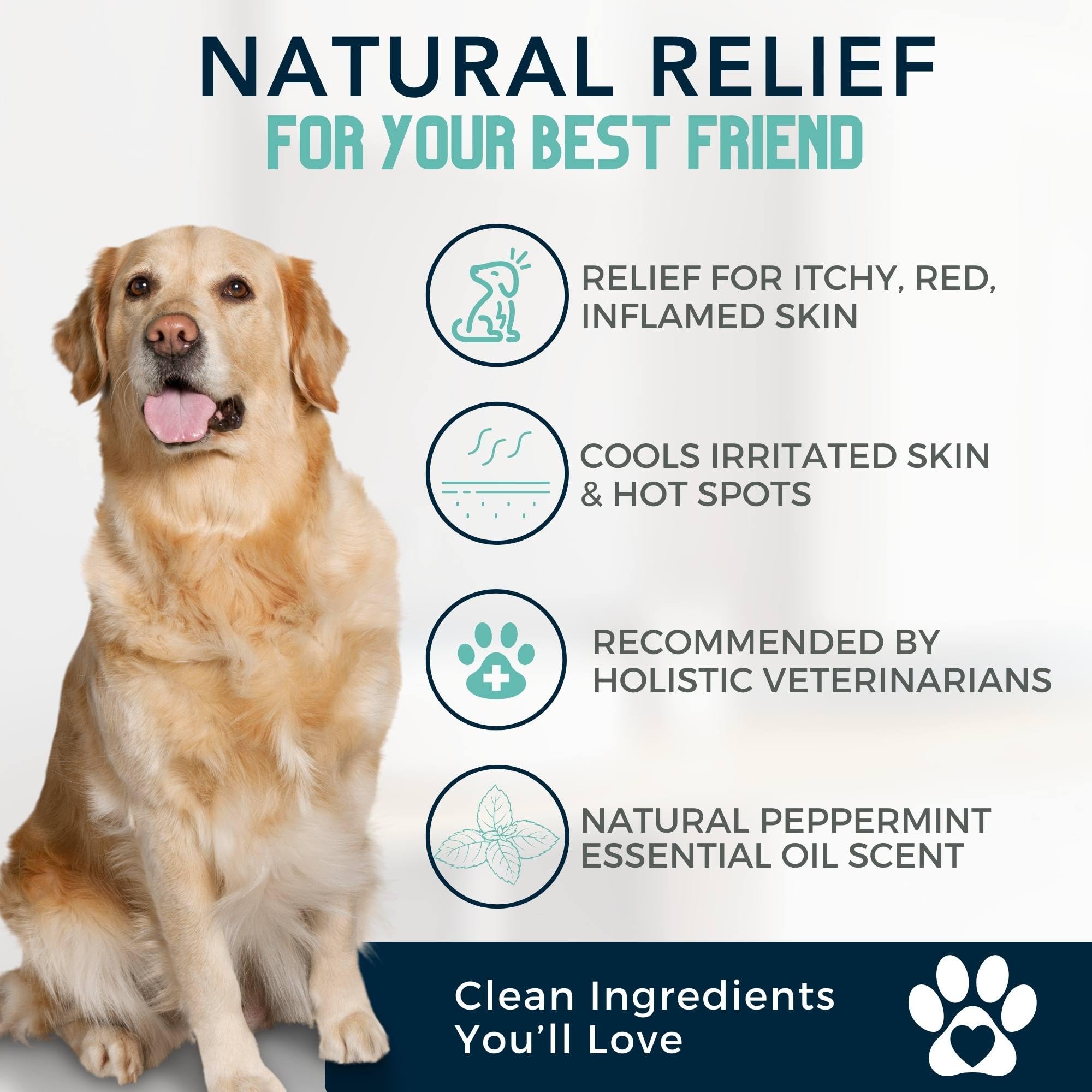 4Legger Coconut oil formula moisturizes dog skin during wash
