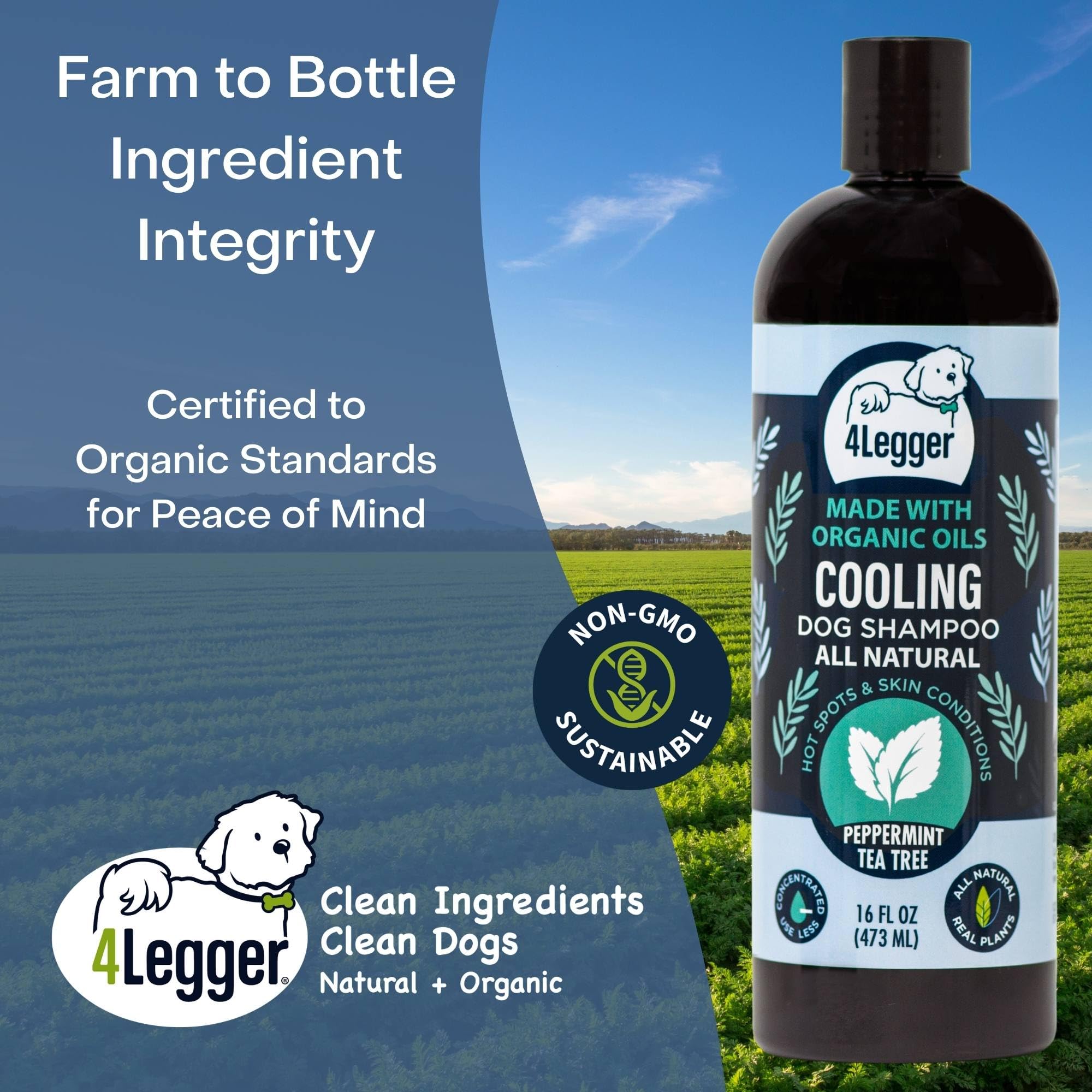 4Legger Small-batch USA-made bottle on shelf