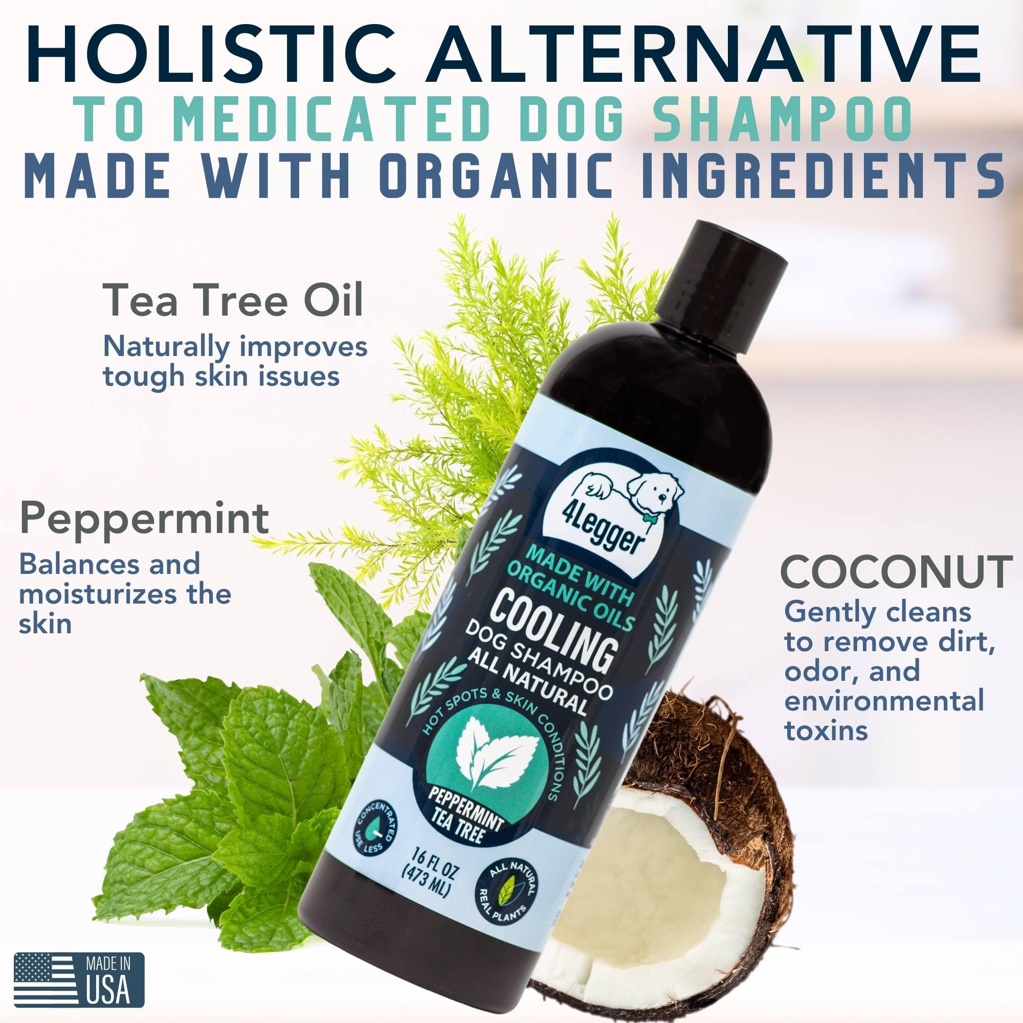 4Legger Tea tree oil lather close-up for gentle cleansing