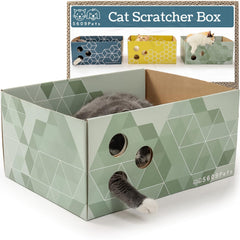 5609PETS Cat Scratching Box exterior view shows extra-large size for bigger cats.