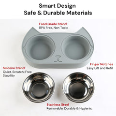 7 Ruby Road anti-slip base; keeps dishes steady during meals.