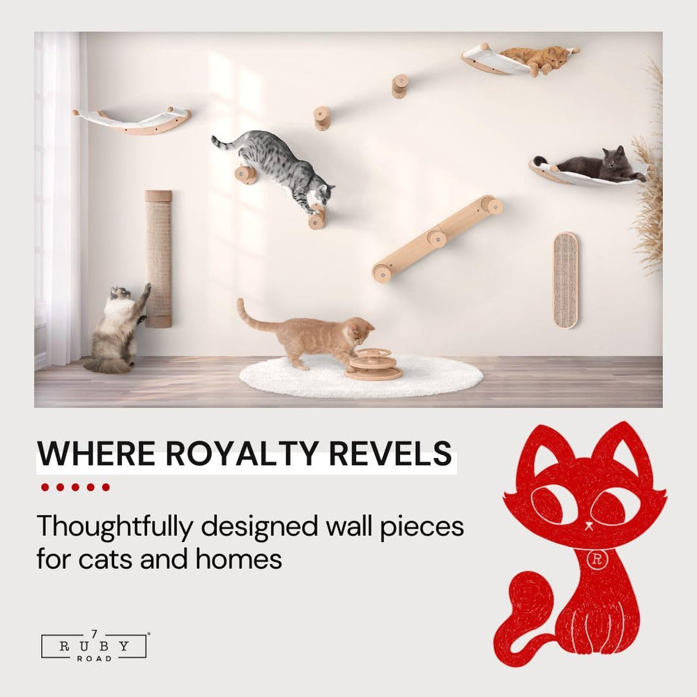 7 Ruby Road Cat Wall Shelves Hammock Set: sturdy, low maintenance for long-term use.