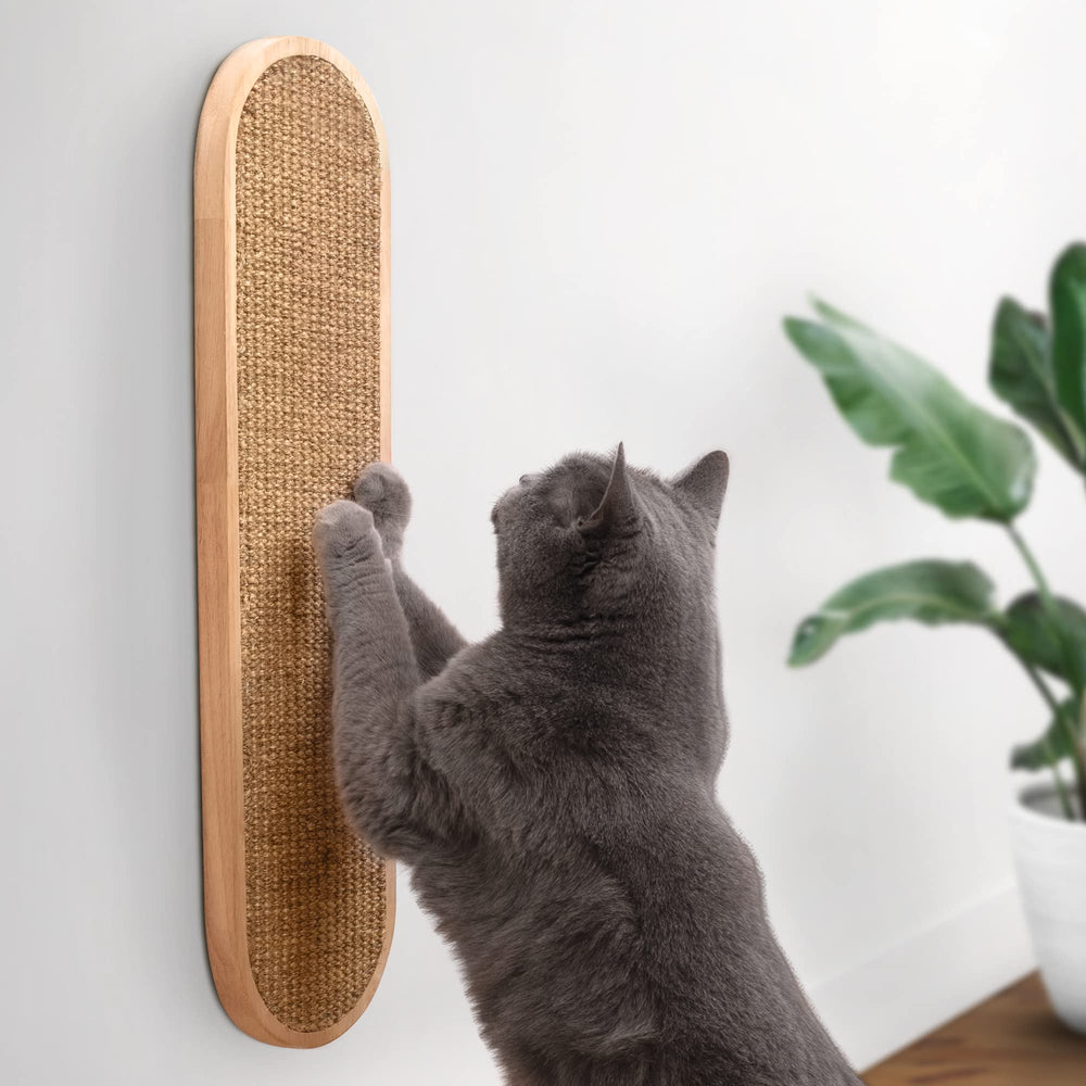 7 Ruby Road wall-mounted cat scratcher with multidirectional sisal for satisfying scratches