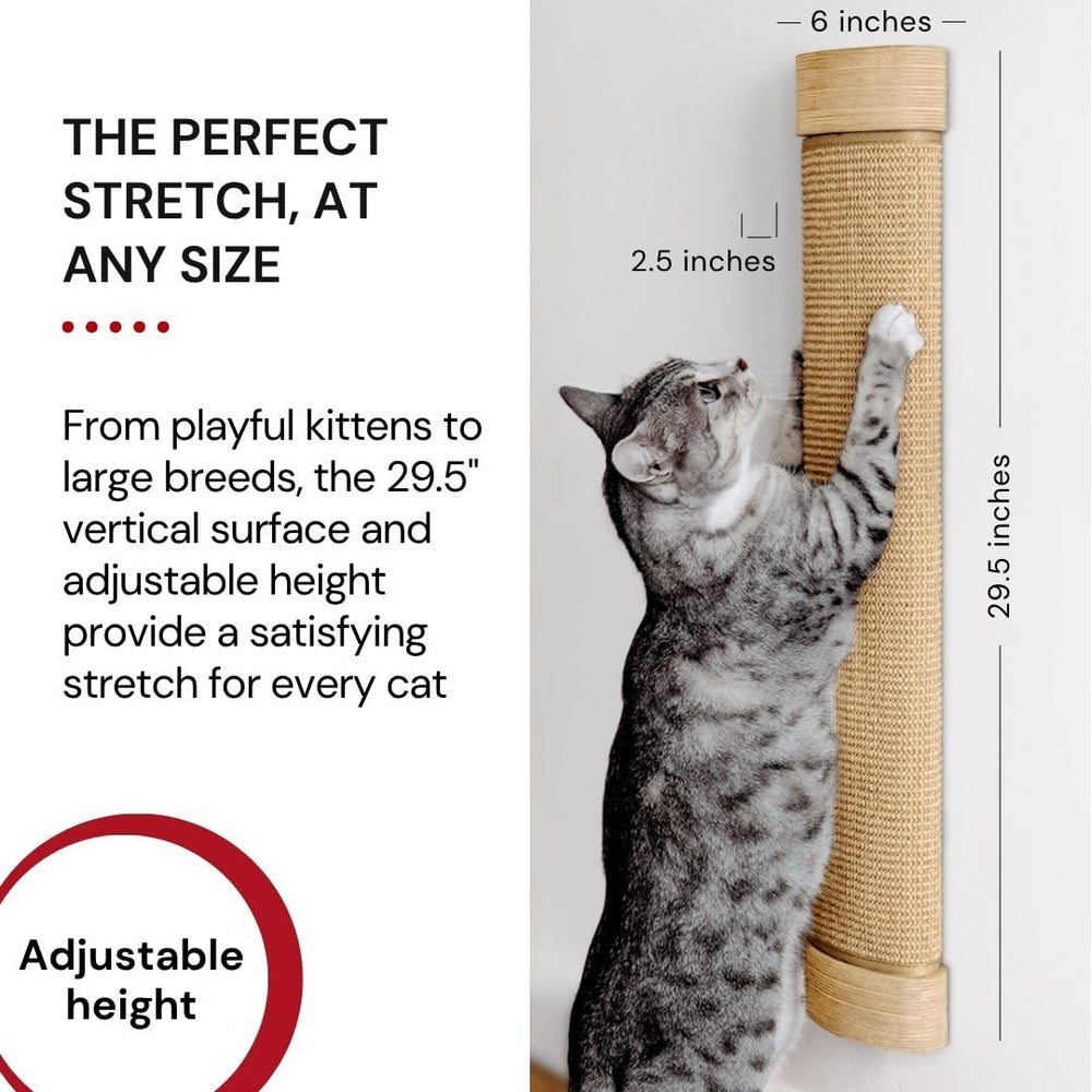 7 Ruby Road wall scratcher mounted in living room.