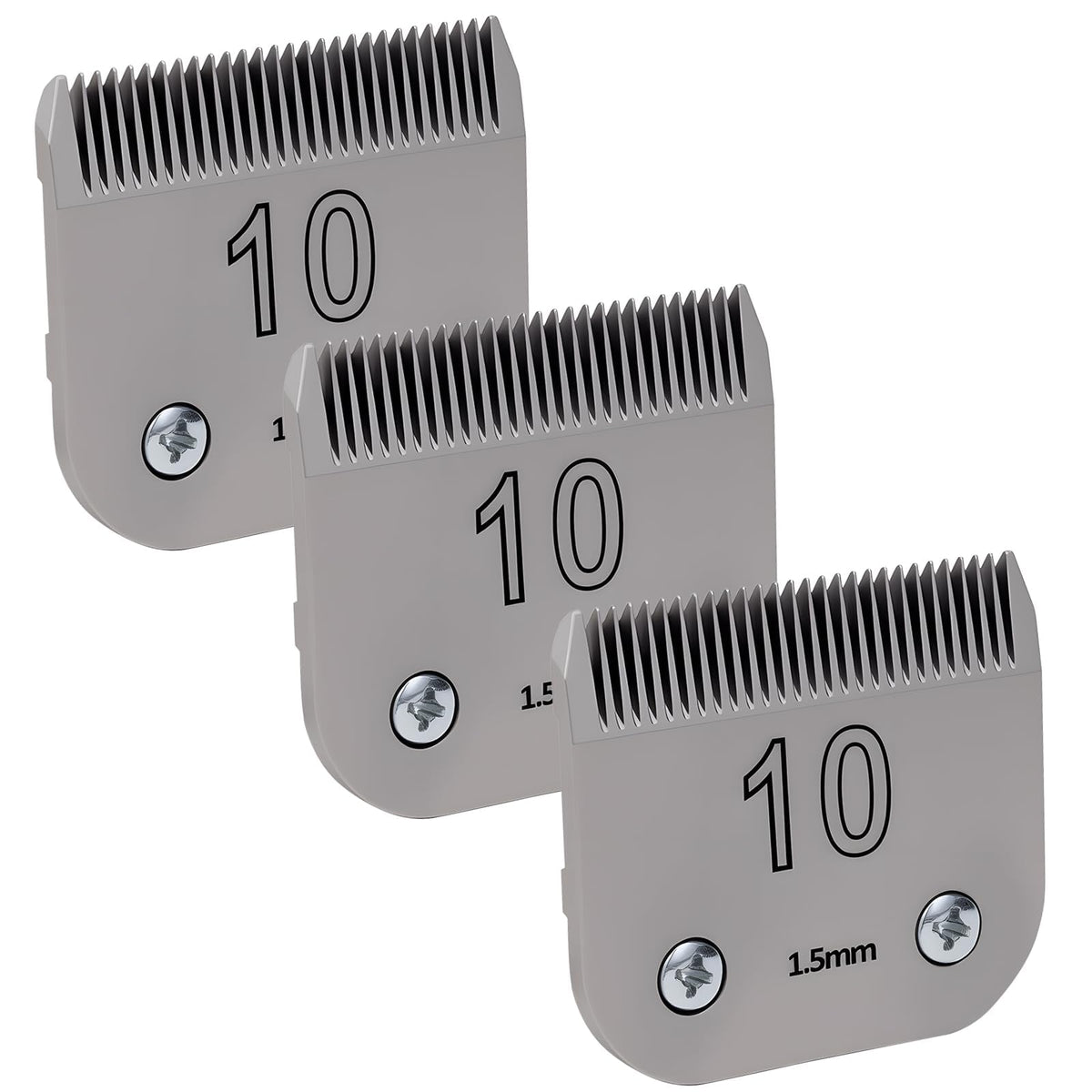 8VR 10# blade closeup highlighting a sharp stainless edge for grooming