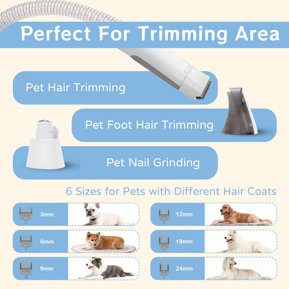 8VR Six-comb grooming set for precise trimming
