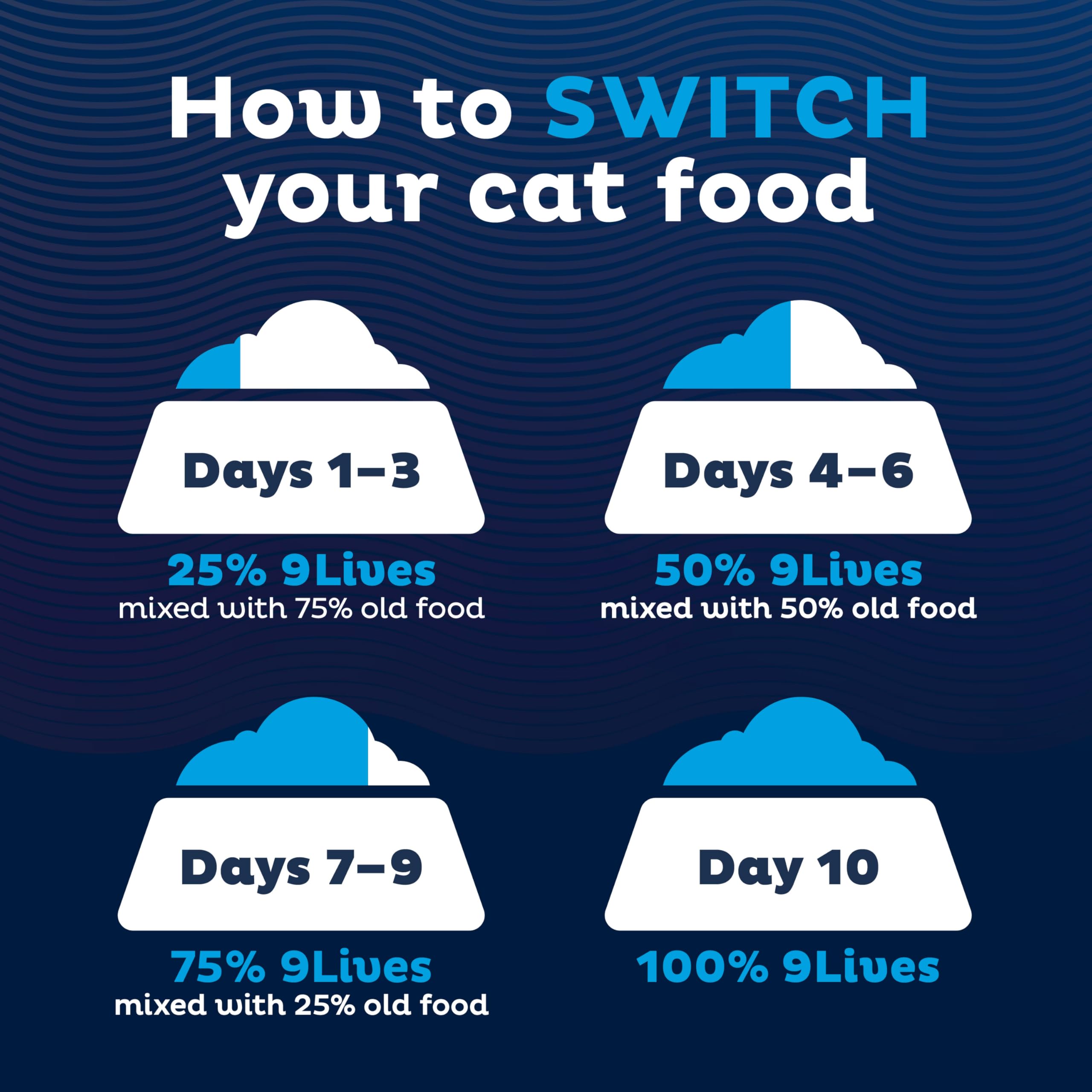 Adult indoor cat enjoying 9Lives Indoor Essentials with lean protein