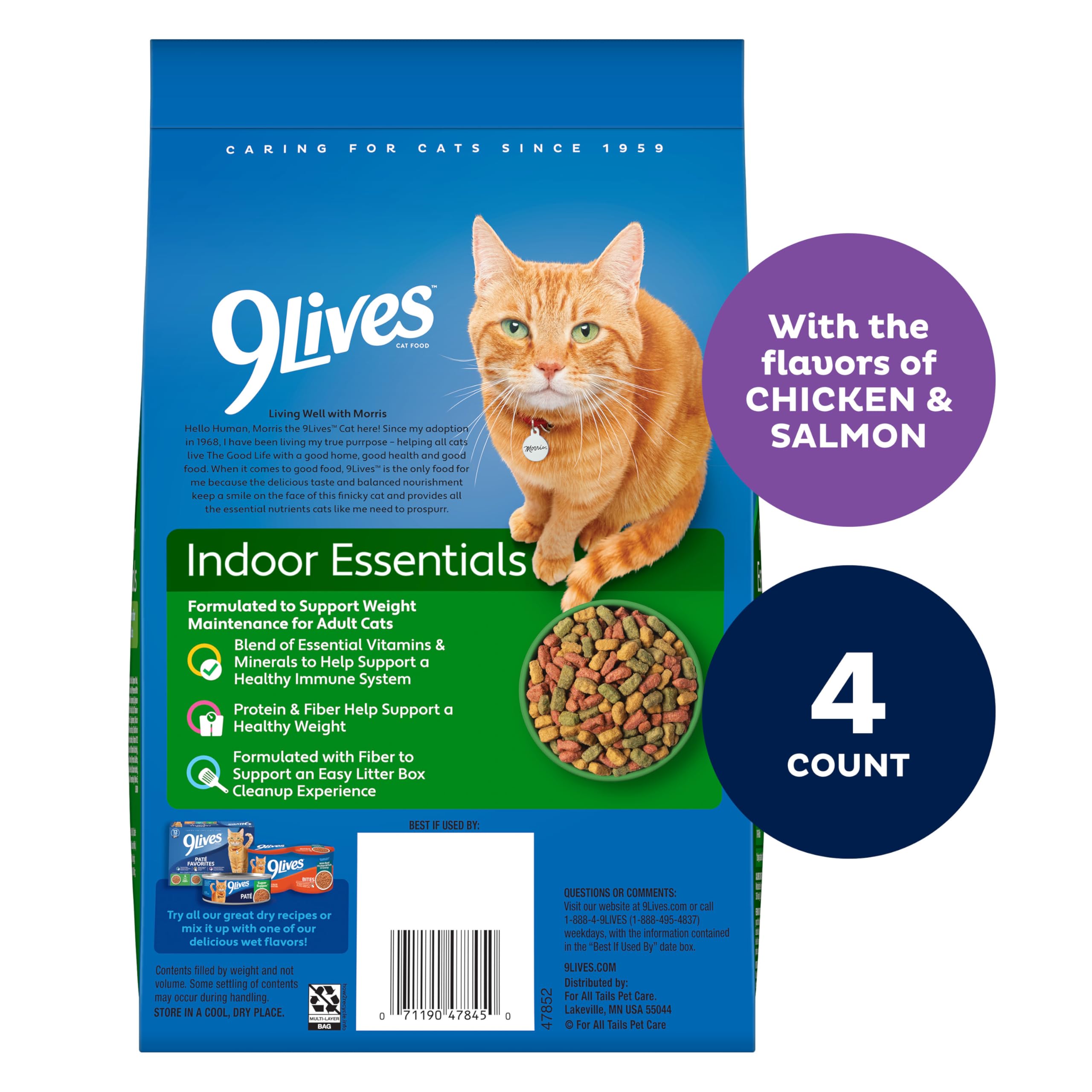 Serving bowl image featuring 9Lives Indoor Essentials for easy mealtime