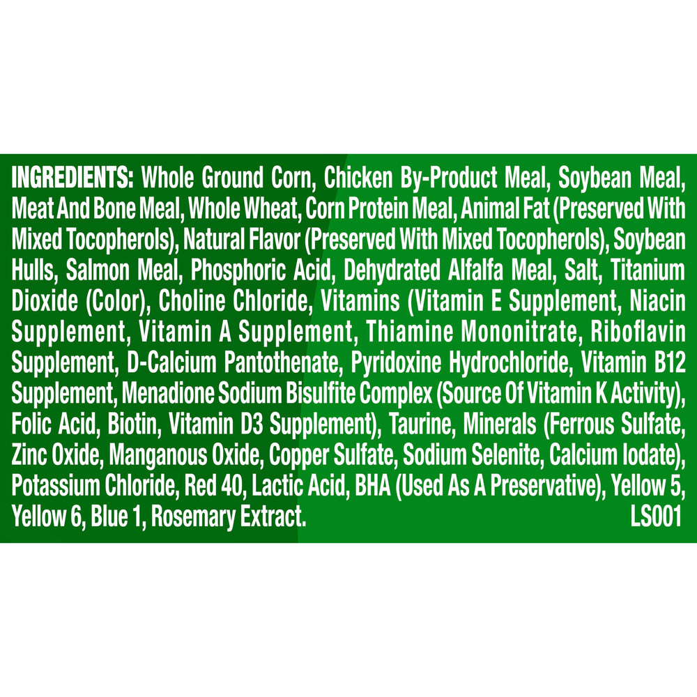 Label highlights vitamins and minerals in 9Lives Indoor Essentials