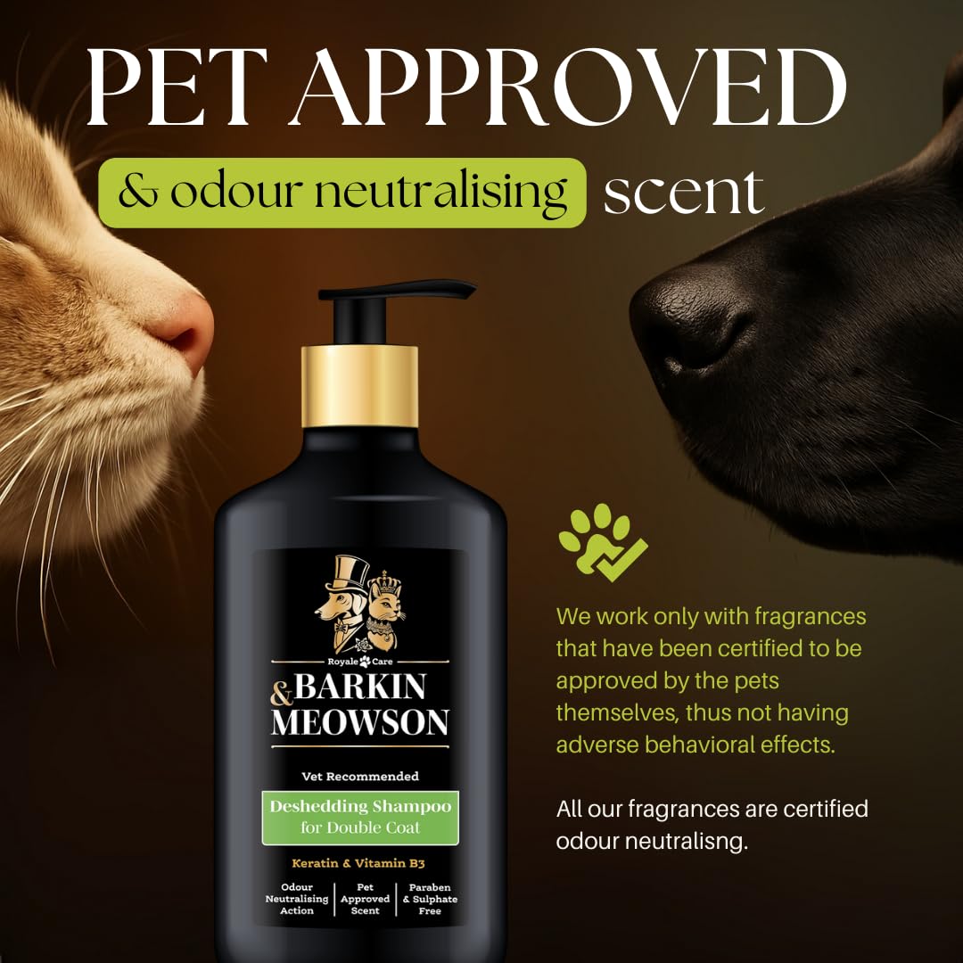 Barkin & Meowson pH-balanced, paraben-free formula supports everyday grooming.