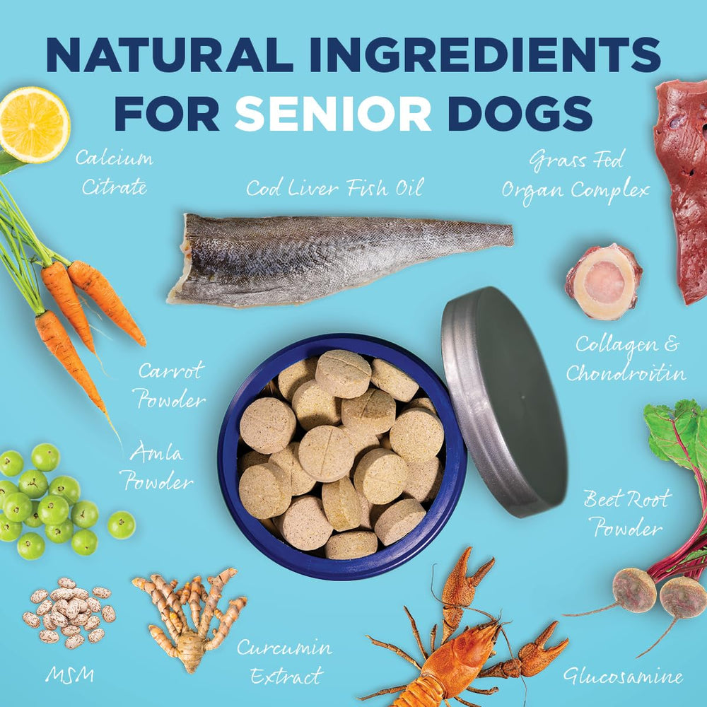 Vetericyn All-in-1 tablets dispensed like treats for easy daily administration.