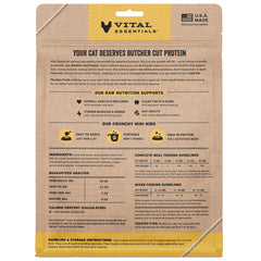 Vital Essentials duck mini nibs close-up shows crunchy texture for meal-time protein.