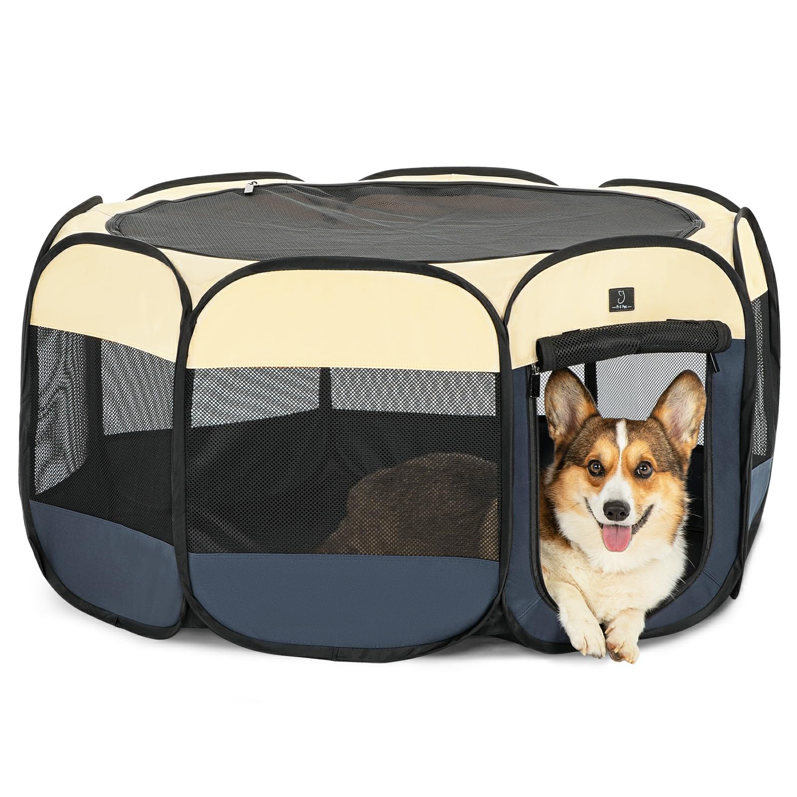 A 4 Pet easy-cleanup playpen keeps homes tidy during puppy days.