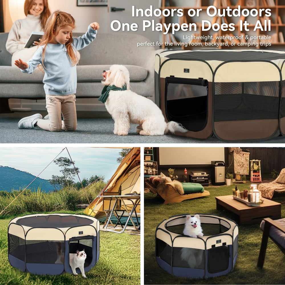 A 4 Pet puppy-friendly space supports supervised play and gentle training.