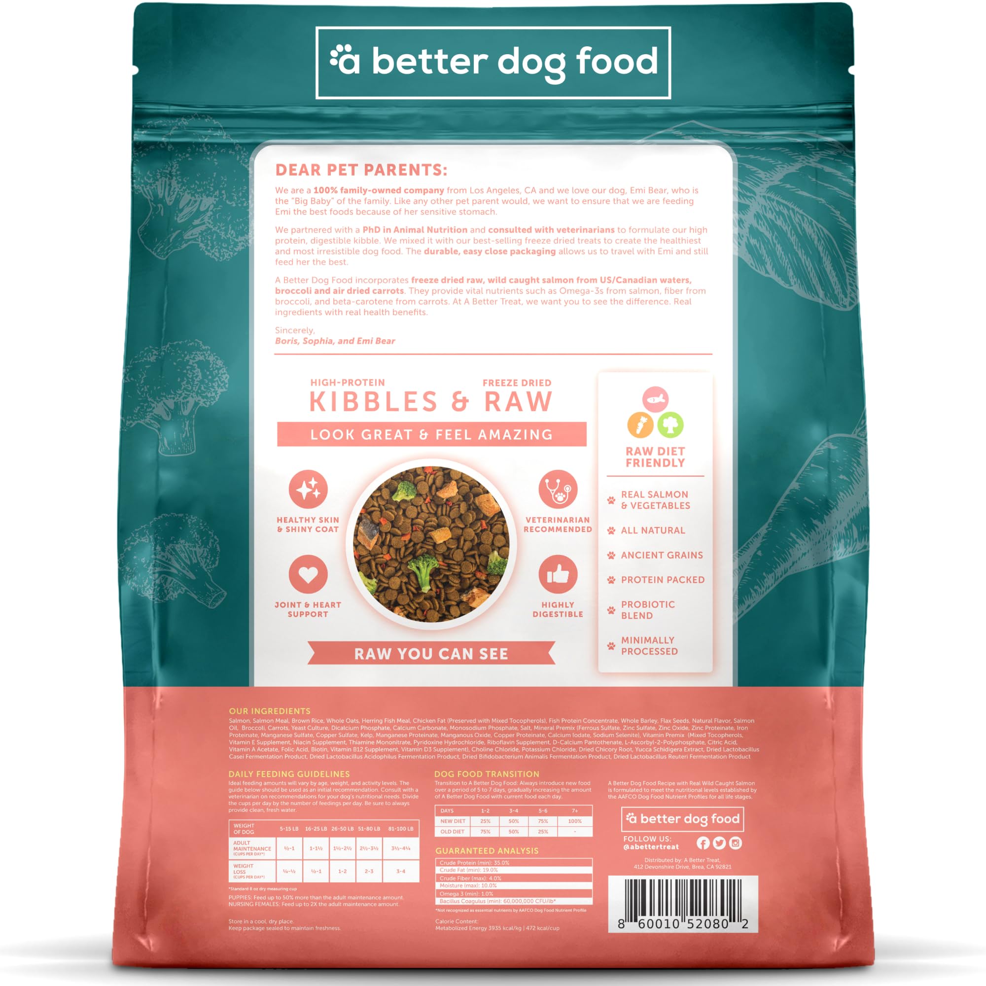 A Better Treat resealable bag keeps food fresh and convenient.