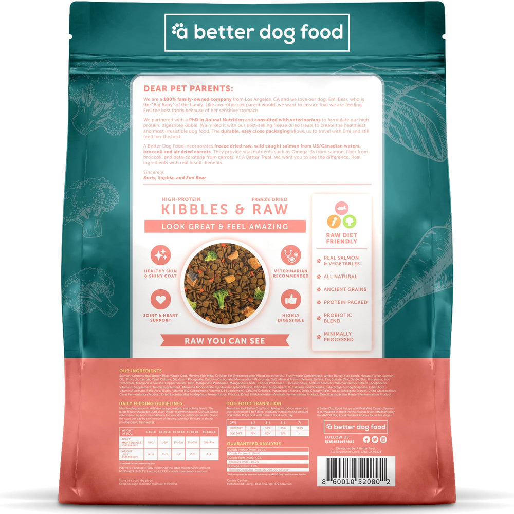 A Better Treat resealable bag keeps food fresh and convenient.