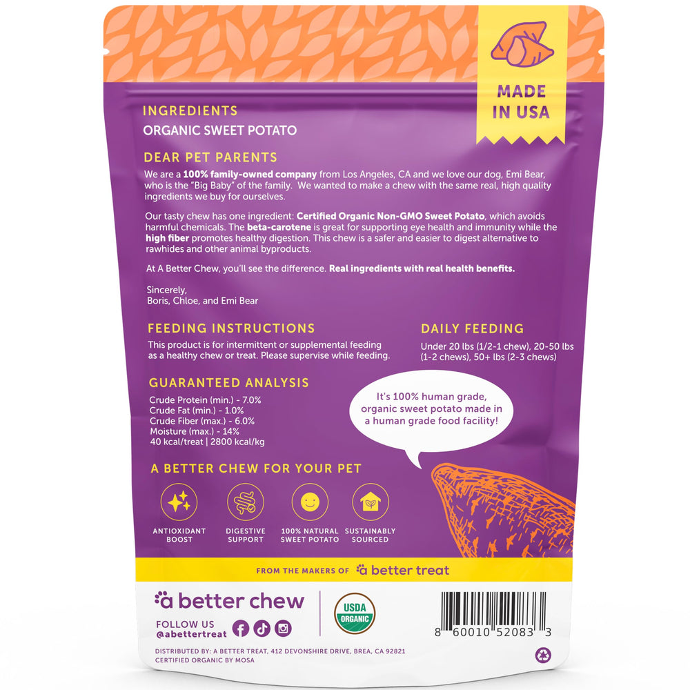 A Better Treat USA made facility ensures high quality chews.