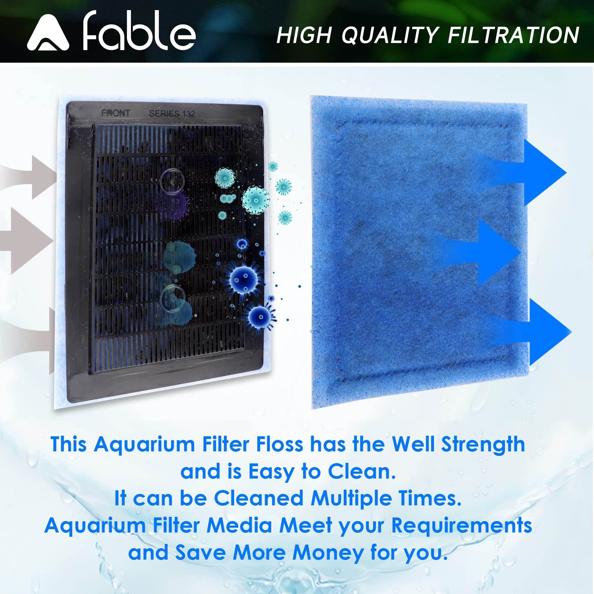 A Fable bio sponge layer demonstrates durable filtration media for reliable performance.