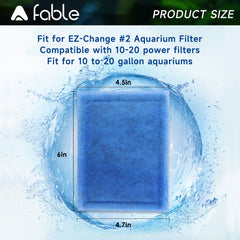 A Fable filter cartridge showing activated carbon for odor control and clearer water.