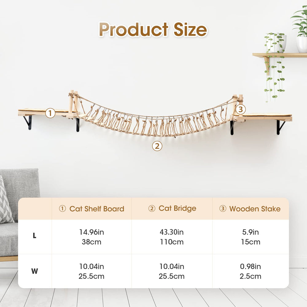A.FATI cat wall shelves provide sleeping perches and space-saving organization