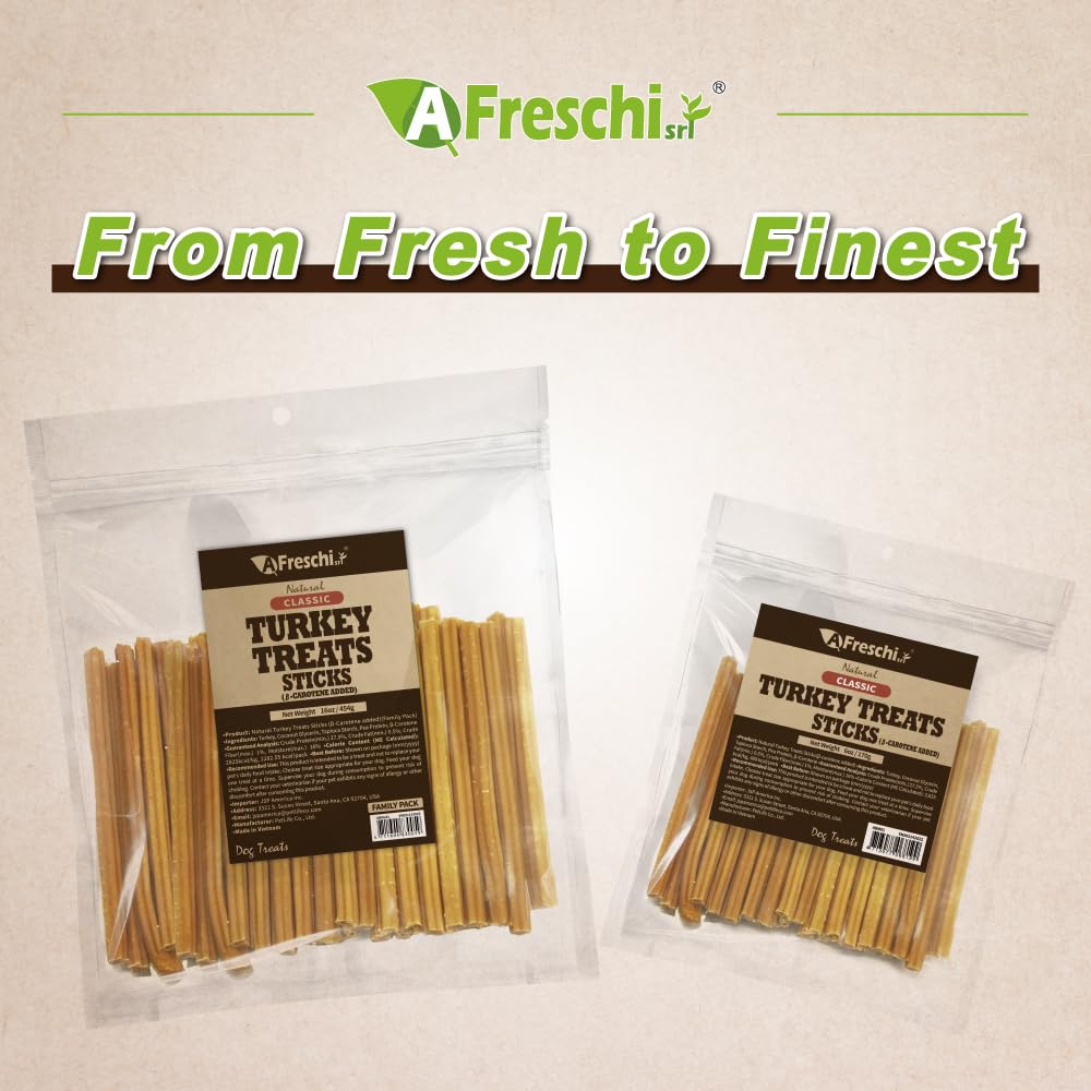 A Freschi srl 6oz turkey treats image shows portable snack.