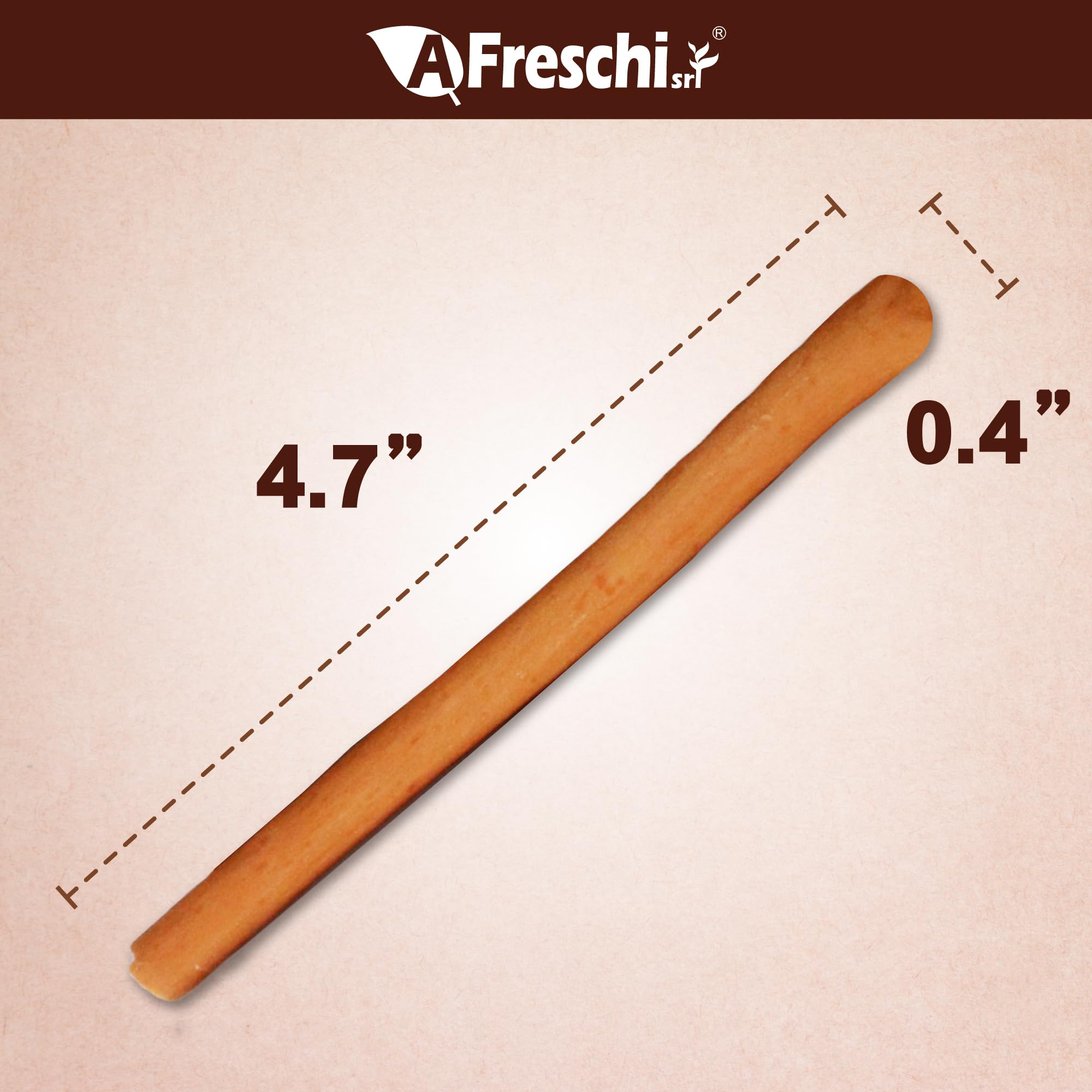 A Freschi srl Chicken Dog Treats close-up of crunchy texture ideal for training