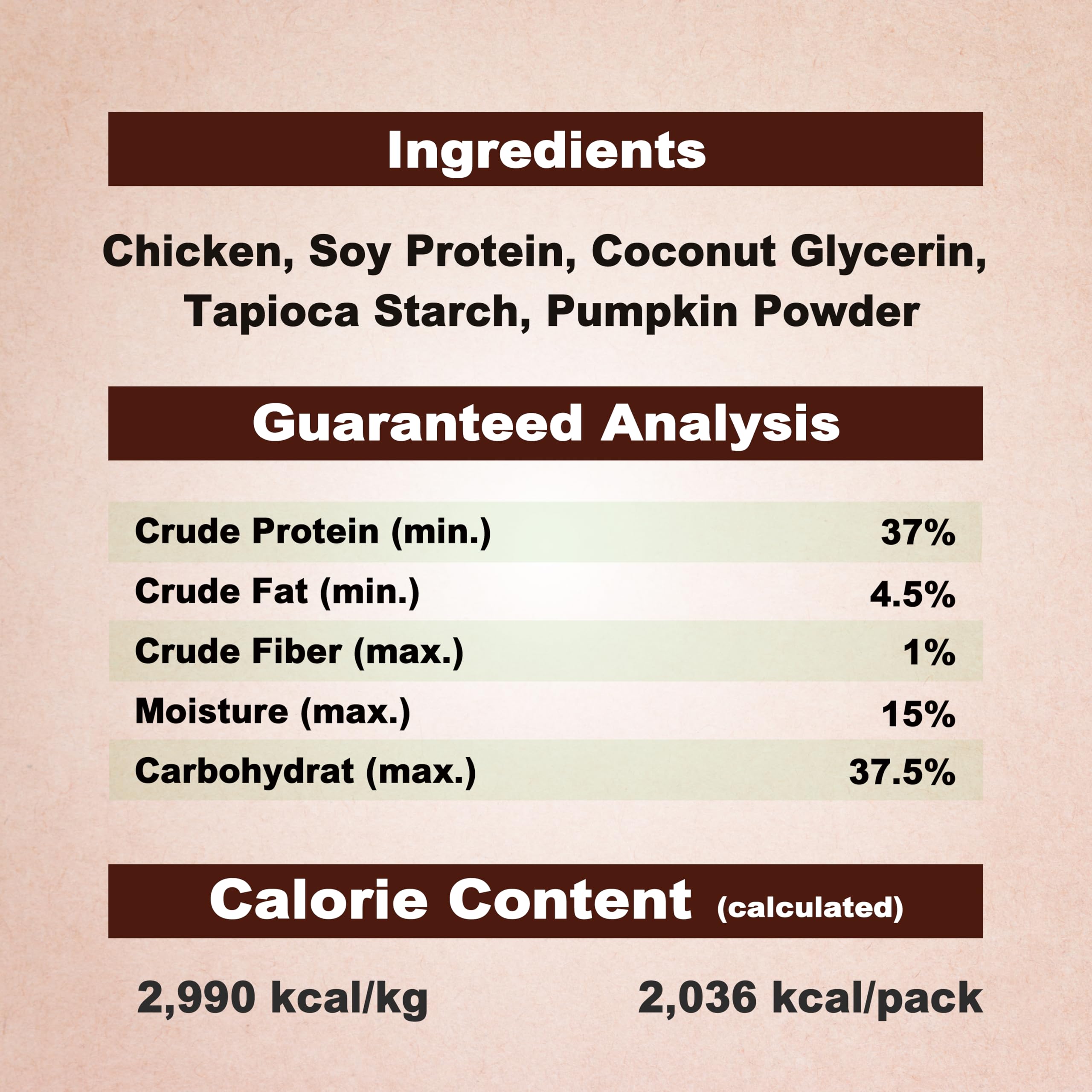 A Freschi srl Chicken Dog Treats easy-digest close-up suggests gentle nutrition