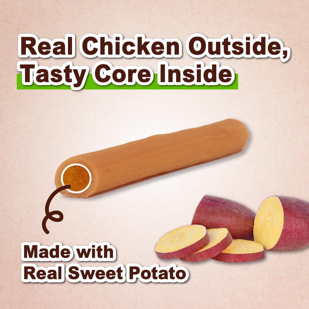 A Freschi srl close-up of chicken-treat texture highlighting savory aroma.