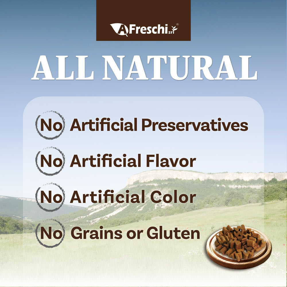 A Freschi srl natural ingredients label with no artificial additives.