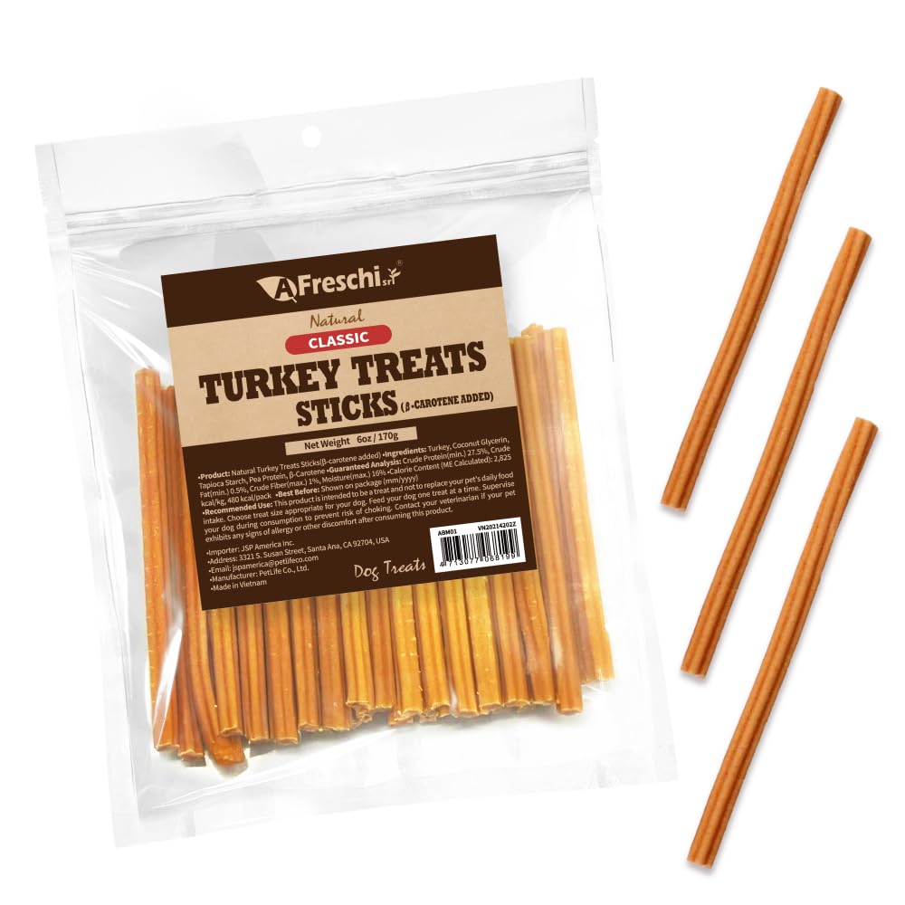 A Freschi srl turkey treats USA-sourced image for wholesome dog nourishment.