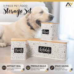 A&N Essentials large kibble container demonstrates generous capacity and secure seal