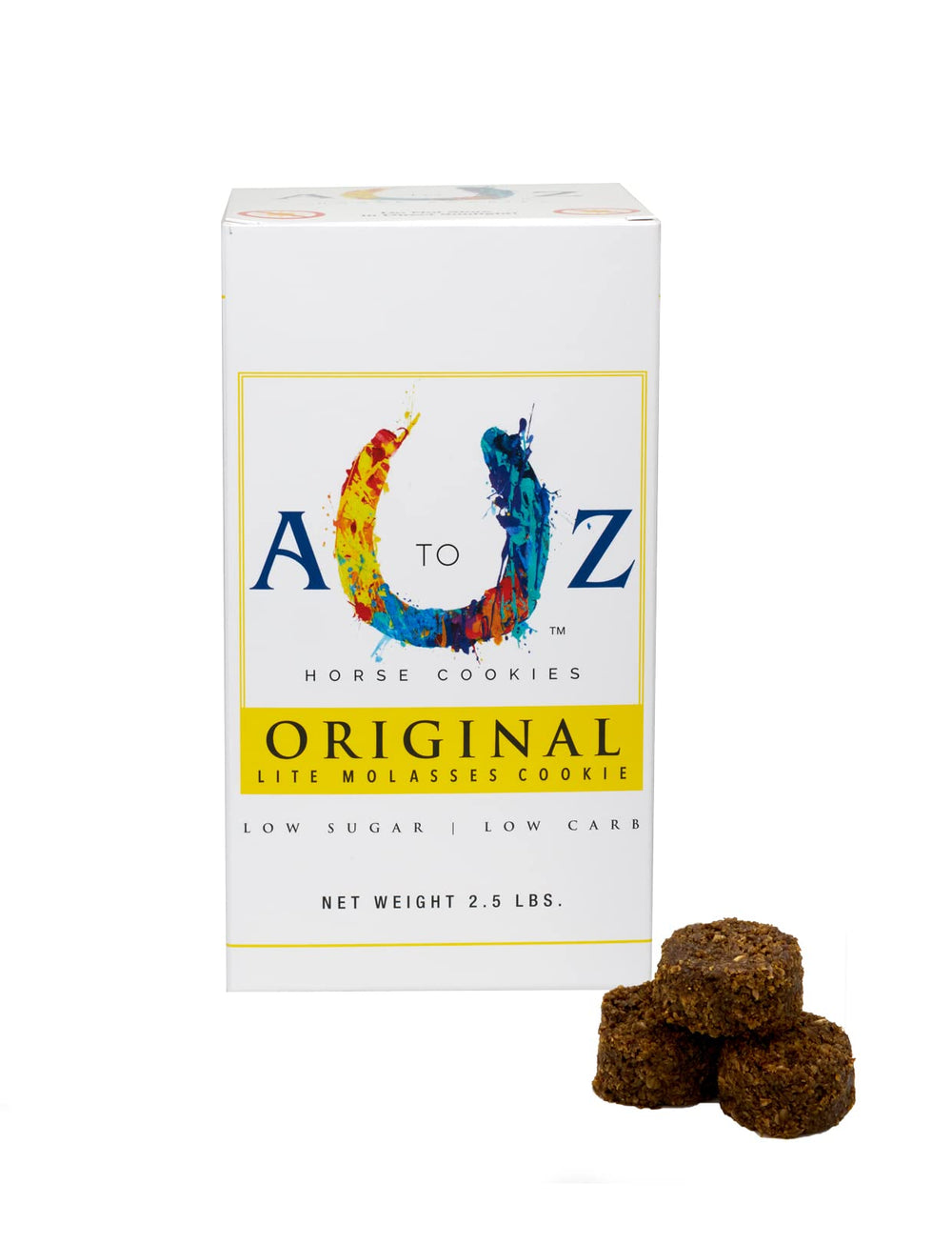 A TO Z HORSE COOKIES original flavor packshot with natural ingredients.