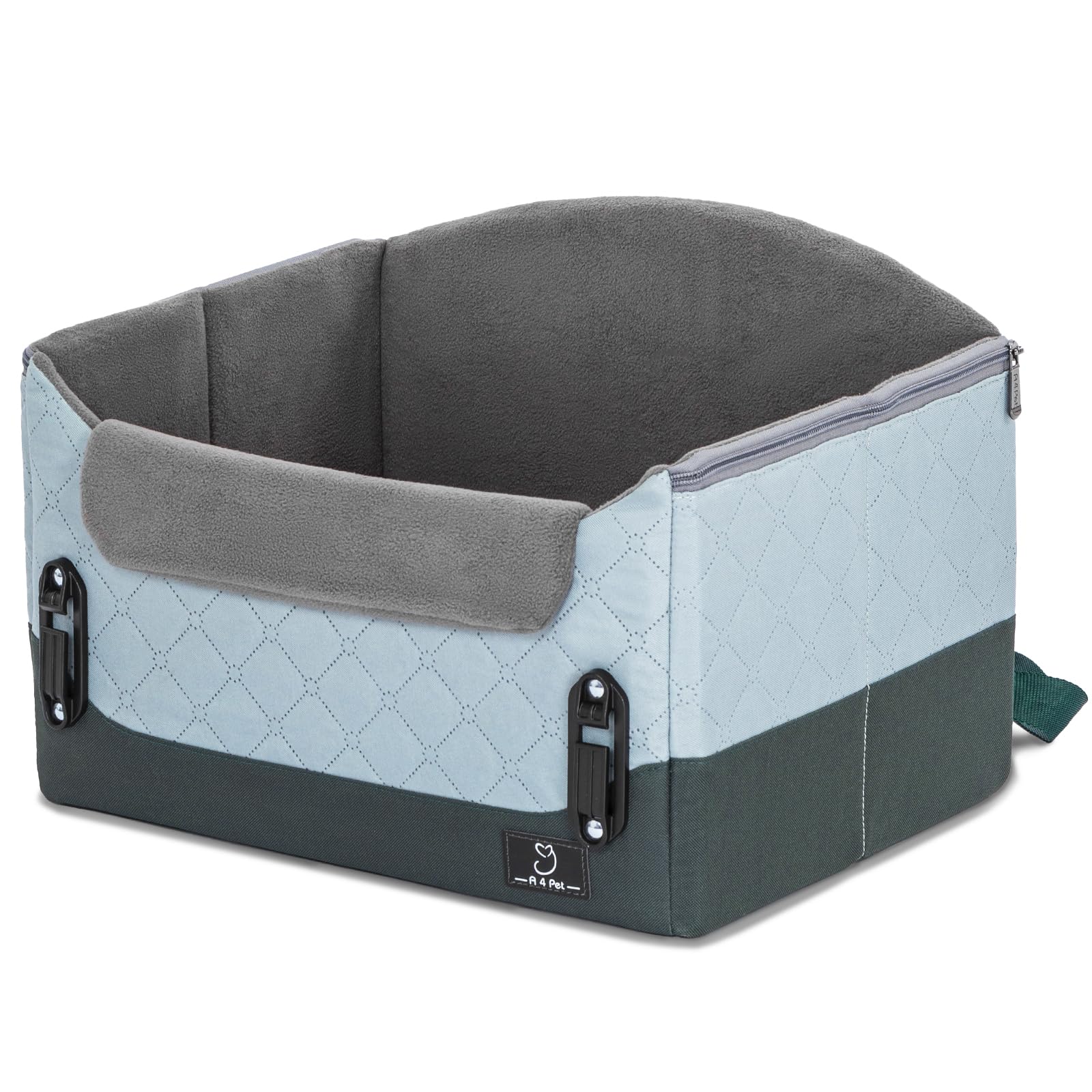 A4 Pet booster seat securely fits sedans, SUVs, and trucks.